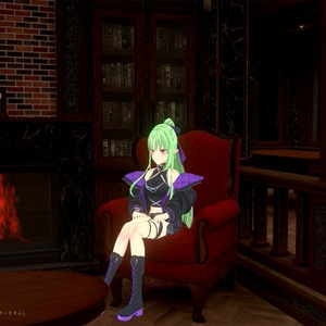 【Warudo/VRoom用3D背景データ】Vintage_Library Room 缩略图 8
