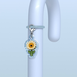 Absolutely tiny flower keychain