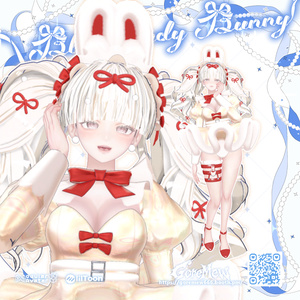 【髪型付き衣装】👯‍♀️『Blue Lady Bunny』💙【9アバター対応】 缩略图 18