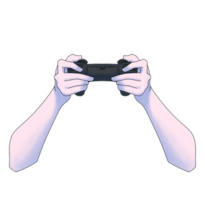 ゲームする手