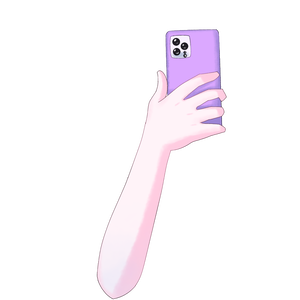 スマホを持つ手