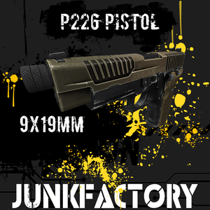 【VRChat想定】9㎜ P226 Pistol、ワールド固定、射撃などのギミック付き