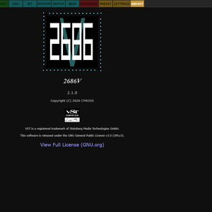 レトロゲーム音源VST「2868V」