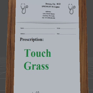 Prescription to touch grass