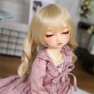 MSD SDMサイズ耐熱ウイッグ 7~8インチ WMM-009 (シャインブロンド)