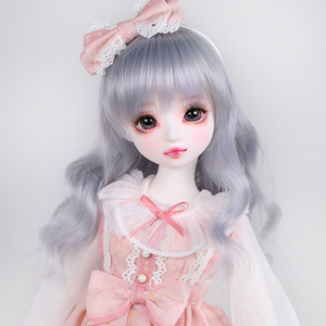 MSD SDMサイズ耐熱ウイッグ 7~8インチ WMM-009 (ブルーシルバー)