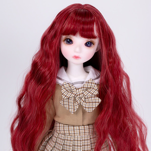 MSD SDMサイズ耐熱ウイッグ 7~8インチ WMM-030 (チェリーレッド)