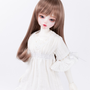 MSD SDMサイズ耐熱ウイッグ 7~8インチ ストレート WMM-002 (ピンクブラウン)