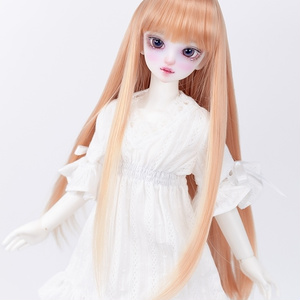 MSD SDMサイズ耐熱ウイッグ 7~8インチ ロングストレート WMM-024 (ピッチブロンド)
