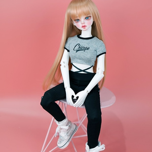 クロップ Tシャツ グレー 1/4 MSD