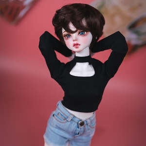 カットアウト シャツ ブラック 1/4 MSD