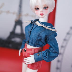 フリル カラー ジャケットブルー 1/4 MSD