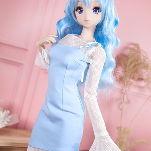 スリムロングワンピースブルー 1/3 SD
