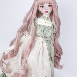  MSD SDMサイズ耐熱ウイッグ 7~8インチ WMM-022 (ベージュピンク)
