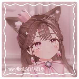 【VRChat向け】♡PureRibbon♡【3Dアクセサリーモデル】 缩略图 5
