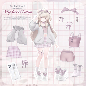 【8アバター対応】♡MySweetDays♡【VRChat向け衣装モデル】 缩略图 3