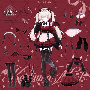 【発売記念SALE】🦇❤️小悪魔メイド❤️🦇-KoakumaMaid-【VRChat向け衣装モデル】 缩略图 8