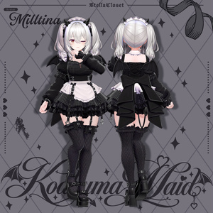 【発売記念SALE】🦇❤️小悪魔メイド❤️🦇-KoakumaMaid-【VRChat向け衣装モデル】 缩略图 20