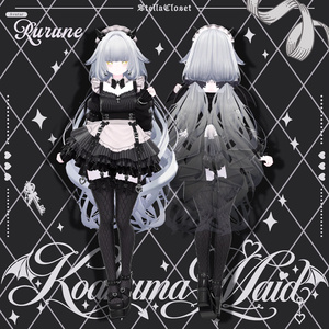 【発売記念SALE】🦇❤️小悪魔メイド❤️🦇-KoakumaMaid-【VRChat向け衣装モデル】 缩略图 16