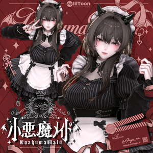 【発売記念SALE】🦇❤️小悪魔メイド❤️🦇-KoakumaMaid-【VRChat向け衣装モデル】 缩略图 3