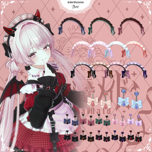 【発売記念SALE】🦇❤️小悪魔メイド❤️🦇-KoakumaMaid-【VRChat向け衣装モデル】 缩略图 11