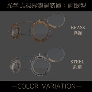 光学式視界濾過装置：単眼(モノクル)型／両眼(眼鏡)型