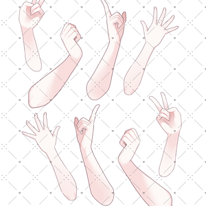 ●手素材：素爪【無料】
