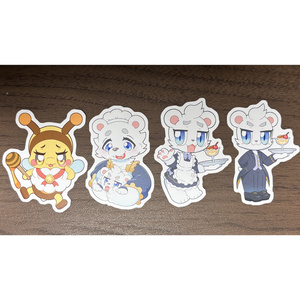 ［ダイカットシールB］ミッカ　みゆ　ゆうと(メイド) 　ゆうと(正装)