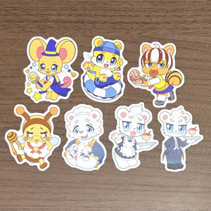 ［ダイカットシールABセット］うぃっチュ　みずかわ　しま　ミッカ　みゆ　ゆうと(メイド) 　ゆうと(正装)