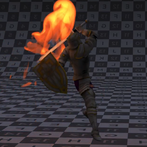 [Houdini hip file]  Pyro Fire Sword Character Fx 