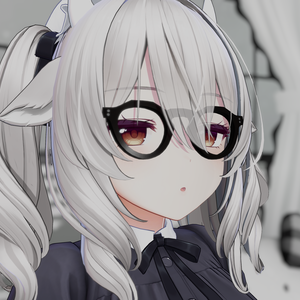 VRChat「全アバター向け」3Dモデル眼鏡　mod.102