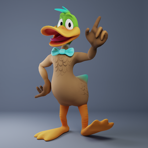 VRChat 3d Model -- "Coop O'Mallard"