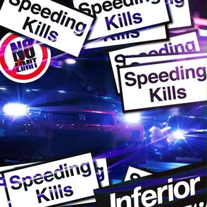 speeding Kills STICKER  - ステッカー / JDM USDM  DRIFT