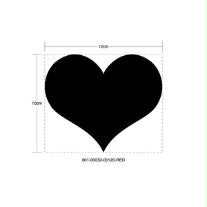 CBX400F HEART RED STICKER - シービーエックス ハート レッド ステッカ ー / HONDA ホンダ