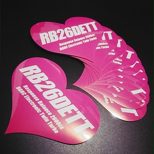 RB26DETT HEART PINK STICKER - ハート ピンク ステッカー / JDM NISSAN GTR SKYLINE 日産 ニッ サン スカイライン
