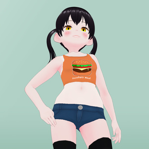 【vroid】ホットパンツ【衣装】