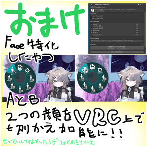 【無料】改変した顔をデフォルトとして扱うやつ【KIRIKA shape Lock】 缩略图 3