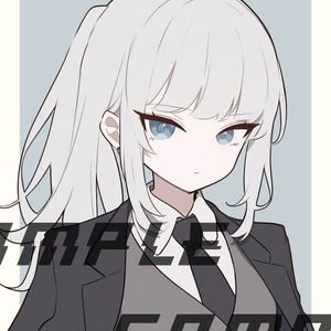 【立ち絵素材】No.1_フリー素材イラスト_女の子_ウェストアップ【表情差分7種】
