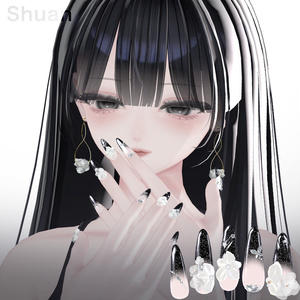 【5アバター対応】Nail / Veiled Bloom -ウスギヌノハナ- 【MA対応】 缩略图 6