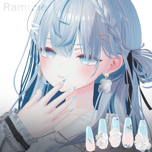 【5アバター対応】Nail / Veiled Bloom -ウスギヌノハナ- 【MA対応】 缩略图 10