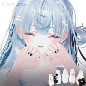 【5アバター対応】Nail / Veiled Bloom -ウスギヌノハナ- 【MA対応】 缩略图 9