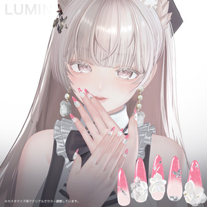 【5アバター対応】Nail / Veiled Bloom -ウスギヌノハナ- 【MA対応】 缩略图 12