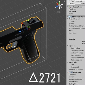 VRChat想定　ハンドガン　2種類 缩略图 6