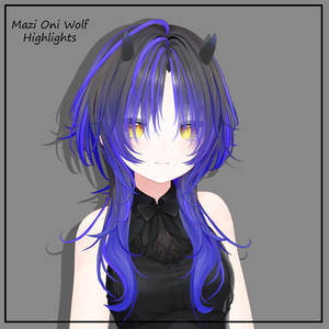 まじ鬼ウルフ Mazi Oni Wolf   Texture Mask for Highlights