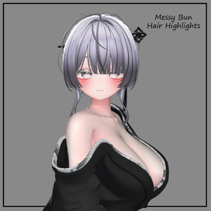 Messy Bun Texture Mask for Highlights