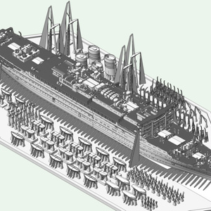 1/700 日本陸軍 機動艇・SS艇1隻(量産型) - dairin-model - BOOTH
