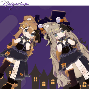 【44アバター対応】Asymmetry Witch Dress 缩略图 8