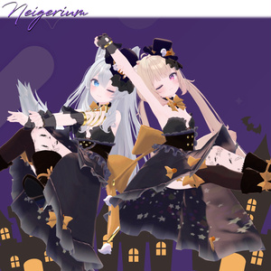【44アバター対応】Asymmetry Witch Dress 缩略图 17