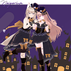 【44アバター対応】Asymmetry Witch Dress 缩略图 13