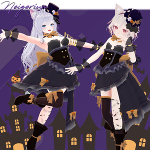 【44アバター対応】Asymmetry Witch Dress 缩略图 18